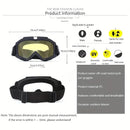 Unisex Ski Goggles Adult Over Glasses Anti-Fog Windproof UV Protection Cycling Eyewear Snow Goggles