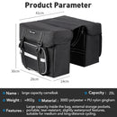 WEST BIKING 25L Bicycle Pannier Bag Waterproof Bike Rear Seat Bag Large Capacity Tail Seat Luggage Carrier Cycling Bags for MTB
