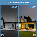 Hiseeu C90B 4MP Solar WIFI IP Camera Full Color Night Vision IP65 Waterproof AI Motion Detection Two-Way Audio 100% Wireless Eseecloud App Smart Home Surveillance Monitor