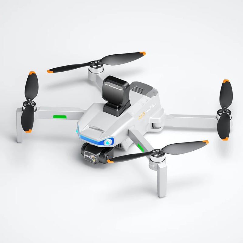 AE3 PRO MAX GPS 3KM Digital FPV with 4K HD Camera 3-Axis EIS Mechanical Gimbal Obstacle Avoidance 7inch Touchable LCD Screen Controller Brushless Foldable RC Drone Quadcopter RTF