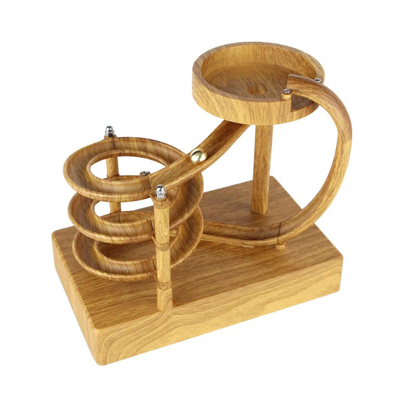 NIKOLATOY Electromagnetic Acceleration Perpetual Motion Machine Model Bulit-in Battery Desktop Ornaments Science Discovery Toys