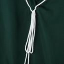 INCERUN Mens Twist Patchwork V-Neck Long Sleeve T-Shirt Fashion Solid Color Drawstring Design Tshirt