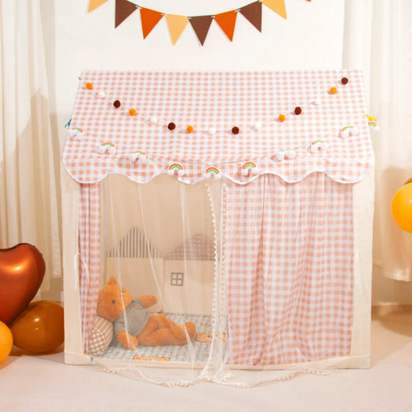 IPRee Kids Tent Indoor Outdoor Castle Playhouse for Boys and Girls with Baby Room Ideal for Outdoor Recreation Games