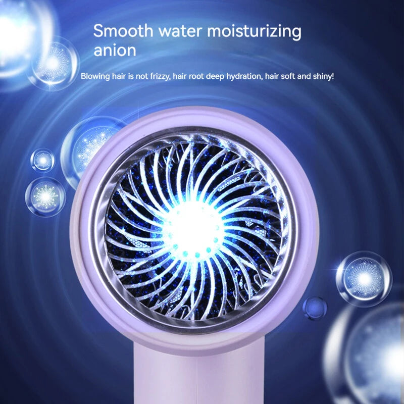 2000W Powerful Hair Dryer 5-Level Temperature Adjustment Dual Switches with Rotating Nozzle 220~240V Salon Hair Dryer for Home