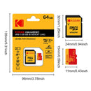 TF Memory Card MicroSD Card Class10 64GB 128GB 256GB U3 4K High Speed Flash Memory Flash Cards for Phone Driving Recorder Camera