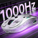 FMouse M235 PRO Three-mode Wireless Gaming Mouse 4800DPI 1000Hz Polling Rate 65g Lightweight RGB Ergonomic Design Type-C Rechargeable Gamer Mice