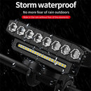 Cansses 3 in 1 4000mAh Battery Bike Headlight 6 Light Modes USB Fast Charging Waterproof Power Bank Phone Bicycle Front Light with 130db Horn for Night Cycling