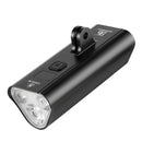 BENGGUO 1200LM Bike Headlight 6 Cycling Flash Lamp Light Modes Aluminum Alloy Waterproof Type-C Charging Bicycle Front Light for MTB Riding