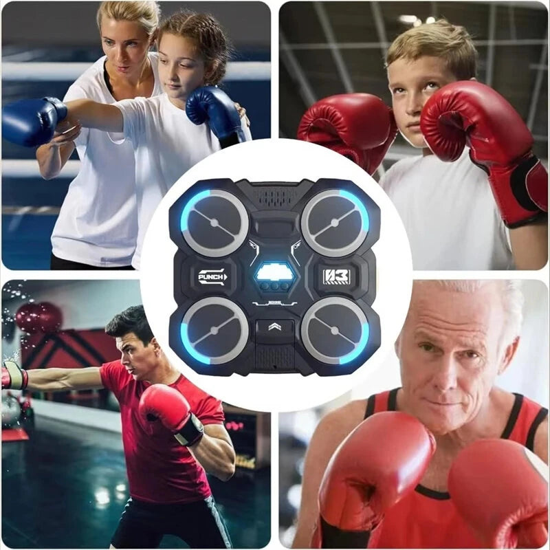 KALOAD Music Boxing Target 3 Adjustable Speed Smart Boxing Target Trainer Reaction Training Adult Child Home Training Boxing Machine for Fitness Muscle Exercise