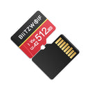 BlitzWolf BW-TF4 Class 10 A2 V60 UHS-1 TF Memory Card 64GB 128GB 256GB 512GB Micro SD Card Read Speeds Up to 180MB/s Supports 4K UHD Video Recording