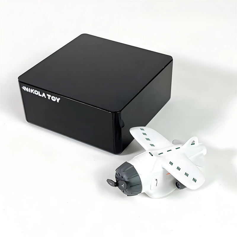 NIKOLATOY Cute Maglev Mini Aircraft Creative Clock Desktop Ornaments Decorative Toys Science Discovery Toy