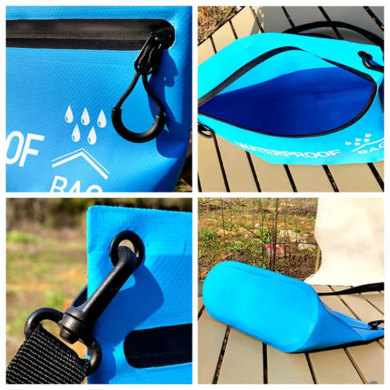 WaveRite Swimming Crossbody Bag Dry Bag Cosmetic Storage Handbag Pool Outdoor Waterproof Shoulder Portable Drifting Beach Flap Bag