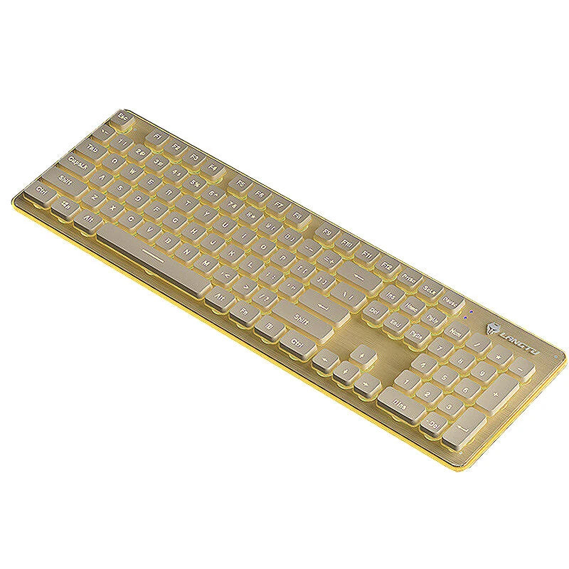 LANGTU LT600 104 Keys 2.4G RGB Wireless Keyboard Mechanical Feel Membrane Touch Silent Wireless Waterproof Keyboard for PC Laptop Office