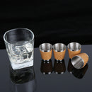 400ml Wood Grain Flask Set Stainless Steel Men's Small Hip Flask with Cup Funnel Metal Outdoor Portable Flask Portable Wine Kit
