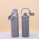 1000ml Stainless Steel Sport Coffee Tumbler Vacuum Flask Water Bottles With Drinking Directly Mouth