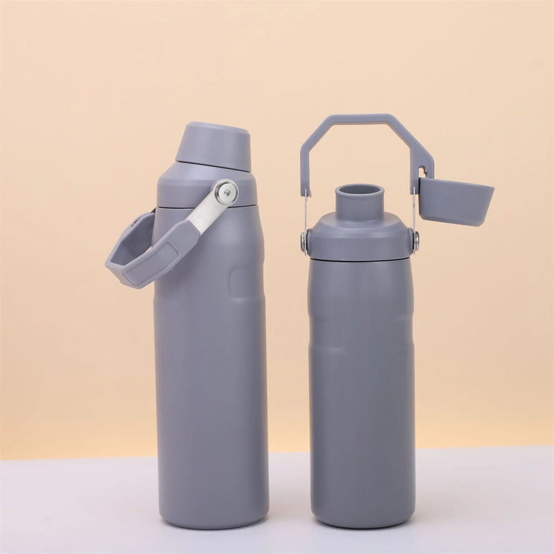 1000ml Stainless Steel Sport Coffee Tumbler Vacuum Flask Water Bottles With Drinking Directly Mouth