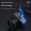 WEST BIKING 120dB Mini Bicycle Horn Type-C Charging 5 Modes Warning Waterproof Electric Bike Bell for MTB Riding Safety