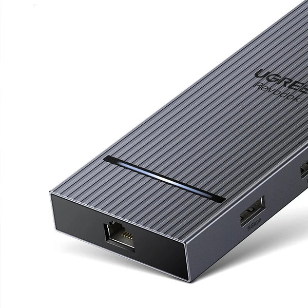 UGREEN CM866 10 in 1 Type-C Docking Station USB Hubs with PD 100W 4K60Hz HD USB-A 3.2 USB-C 3.2 / 10Gbps USB-A3.0 / 5Gbps 1000Mbps RJ45 SD&TF USB Splitter for Laptop Macbook Pro Air