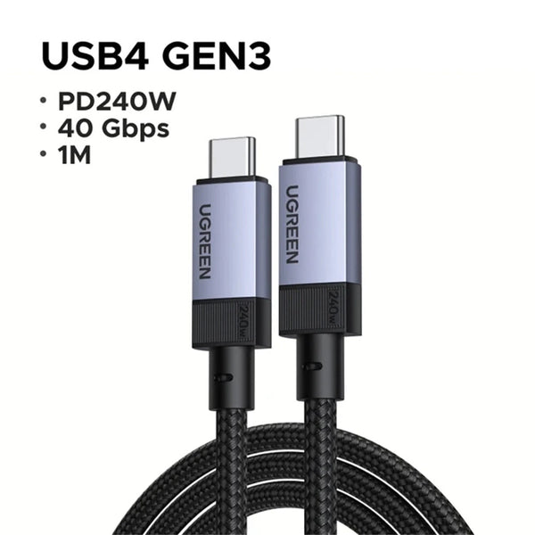 UGREEN High-Speed USB C Cable 240W Power Delivery USB4 Charging Cord for Laptops and Mobile Devices