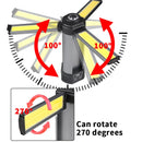 Xhp50 LED Strong Light COB With Built-in Battery and Magnet Can Output Multifunctional Digital Display Work Light