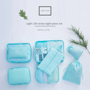 290T 7-Piece Waterproof Travel Storage Bag For Clothing Storage Luggage Foldable Clothes Shoes Underwear Portable Storage Bag Dustproof Luggage Bag