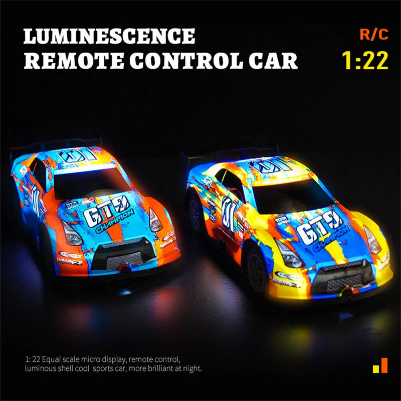 KYAMRC P220/221/222/223 1/22 27MHZ RWD Drift RC Car LED Light High Speed Racing Stunt Vehicles Models Remote Control Toys