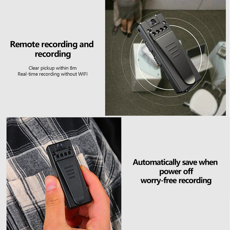 HD 1080P Mini Portable Camera Video Recorder Action DVR Camera Body Monitor Detection Night Vision Micro Cam Recording Camcorder Z8