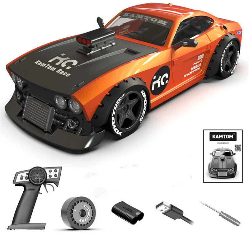 KAMTOM KM3299 RTR 1/32 2.4G 4WD Drift RC Car ESP Gyro Mini Race LED Light High Speed Racing On-Road Electric Remote Radio Control Vehicles Model Child Toys Boys Kids Gifts