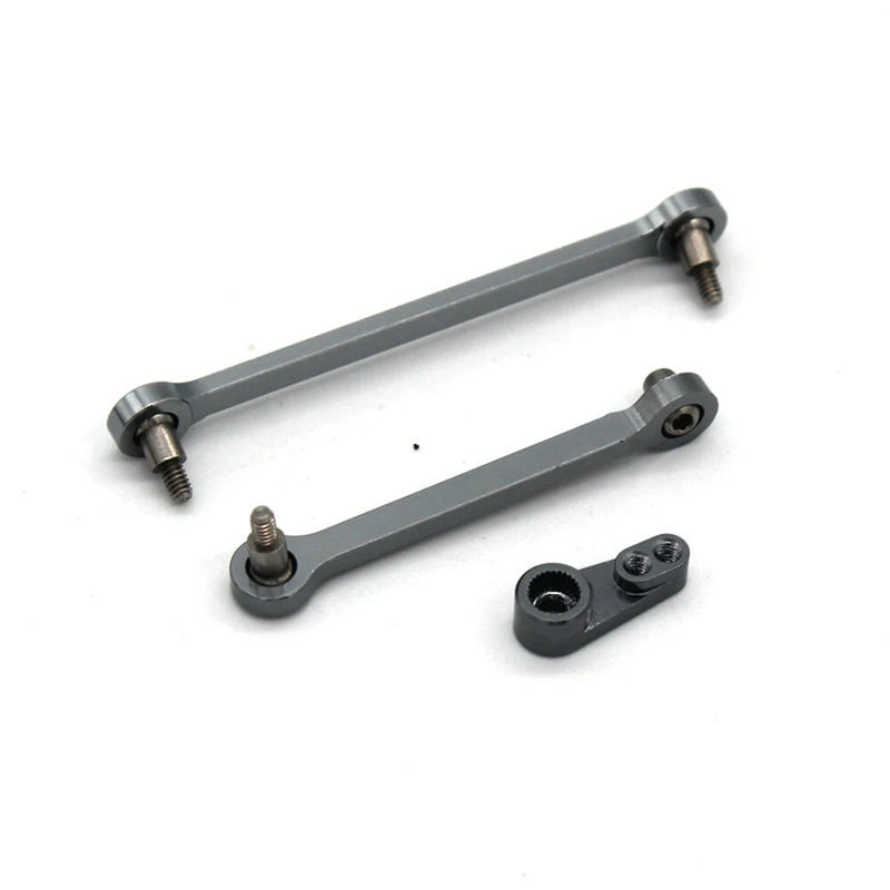 2PCS Upgraded Metal Steering Linkage Rod Servo Arm for Wltoys 284131 284010 284161 K989 K969 1/28 RC Cars Vehicles Models Parts