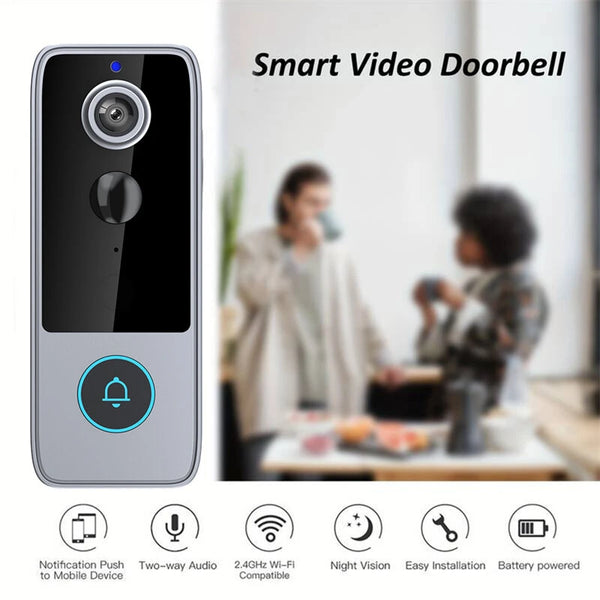 M21 1080P HD Tuya WiFi Video Doorbell Intelligent Night Vision 155 Wide Viewing 2-way Audio IP65 Waterproof 4000mAh Battery APP Remote Monitoring Visual Door Bell Supports PIR