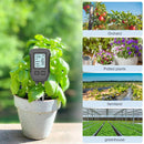 5 in 1 Soil Tester PH Moisture Temp Fertility Light Sensor Digital LCD Meter Humidity Monitor for Flower Plants Gardening Greenhouse