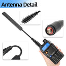 ABBREE AR-188 SMA-Female Tactical Antenna Dual Band 25W UHF/VHF 136-174MHz 400-520MHz High Gain Compatible With Baofeng Radios Enhanced Signal Reception