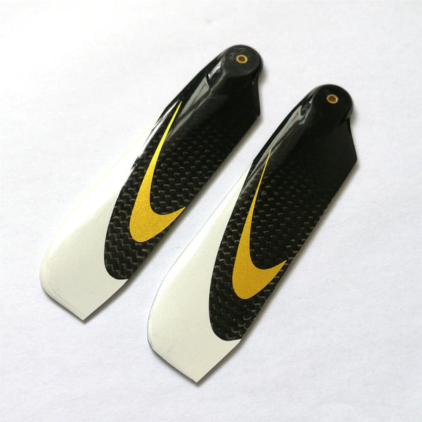 1pair 86mm Carbon Fiber Tail Blade for 550 Class RC Helicopter