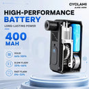 CYCLAMI AM6 Mini Electric Bike Pump 130 PSI Portable Air Inflator Lightweight Tire Pump for Road MTB Bicycle