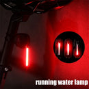 JOHORSE Bike Warning Taillight LED Streaming Red Light 300mAh Battery USB Rechargeable Waterproof Flashlight for MTB Bicycle Road Bike