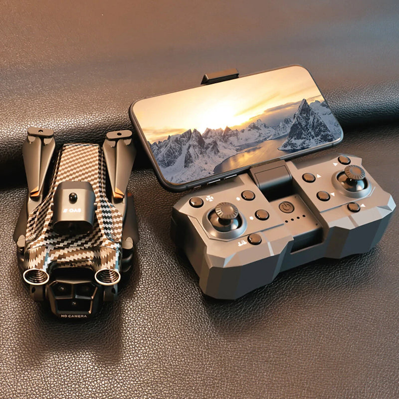 XKJ K9MAX Three Camera WiFi FPV with 4K 3 Lens Electric Adjustment 360 Obstacle Avoidance Optical Flow Positioning Foldable RC Drone Quadcopter RTF