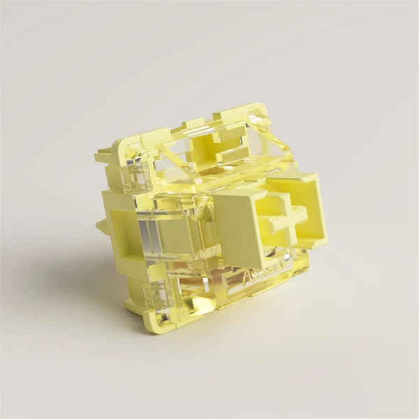 45pcs/Pack Akko V3 Pro 5 Pin Cream Yellow Switches 50gf Dustproof Stem Linear Switch Compatible with MX Mechanical Gaming Keyboard