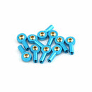 10PCS M2 Ball Joint Metal Universal Joint Ball Head Buckle Steering Pushrod Tie Rod End Mini Connecting Rods for RC Boats