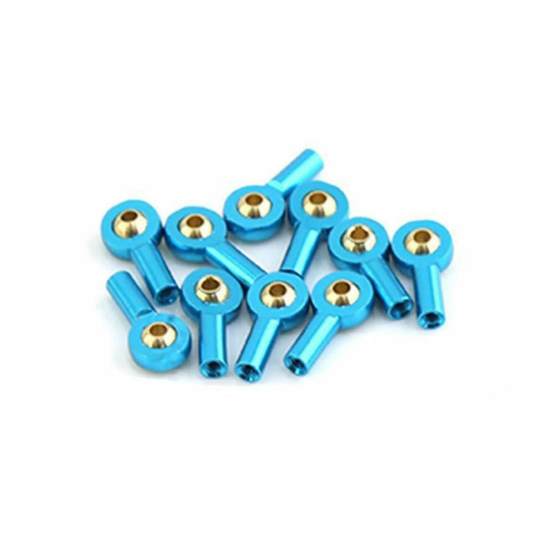 10PCS M2 Ball Joint Metal Universal Joint Ball Head Buckle Steering Pushrod Tie Rod End Mini Connecting Rods for RC Boats