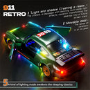 88RC 911 RTR 1/43 2.4G 4WD Drift RC Car Gyro Alloy Body Shell Desktop Full Proportional Mini Race LED Light Radio Control High-Speed Motor On-Road Racing Vehicle Model Boys Gifts Toys