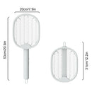 4 in 1Foldable Electric Mosquito Swatter with Portable UV Light Trap 5W Power and Dual Safety Switch Features USB Rechargeable Pest Control for Home and Outdoor Use