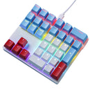 Mechzone K33 33-Keys Wired Mechanical Keypad Mini RGB Numeric Keyboards PBT Sublimation Keycaps Red Switch for Finance Business Keypad Laptop Keyboard