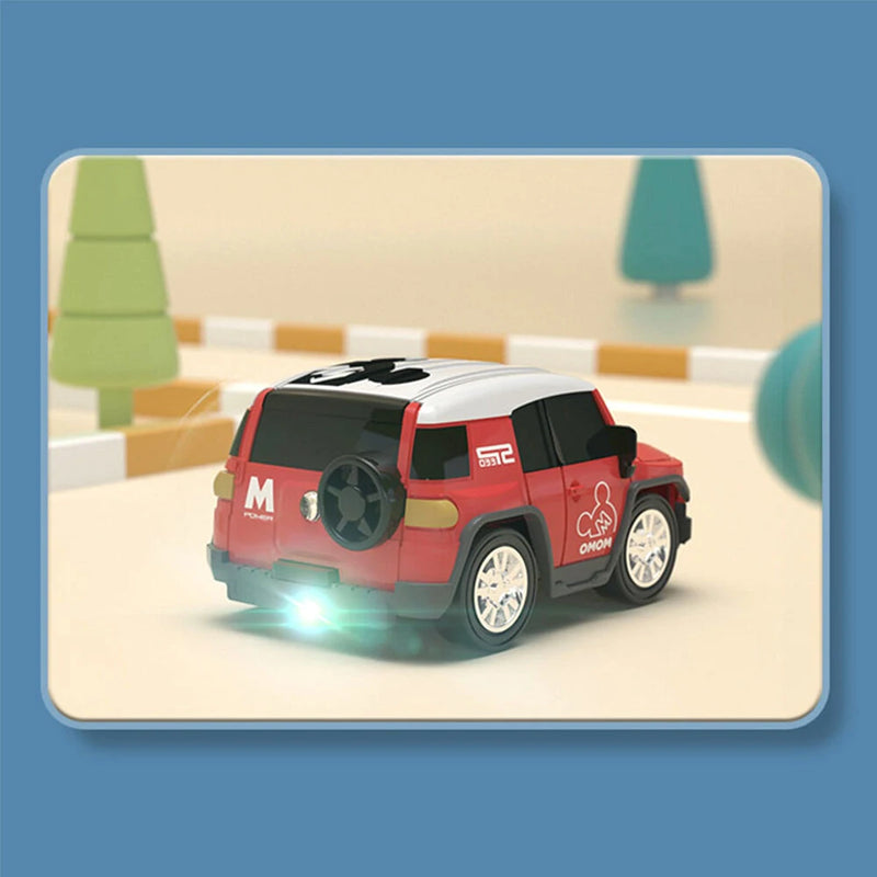 4DRC NEW C17 Mini Watch RC Control Car Hot Sales Children's Cute Cartoon Electric Car Small Cool Colorful Lights Vehicle Kid Toy Gift