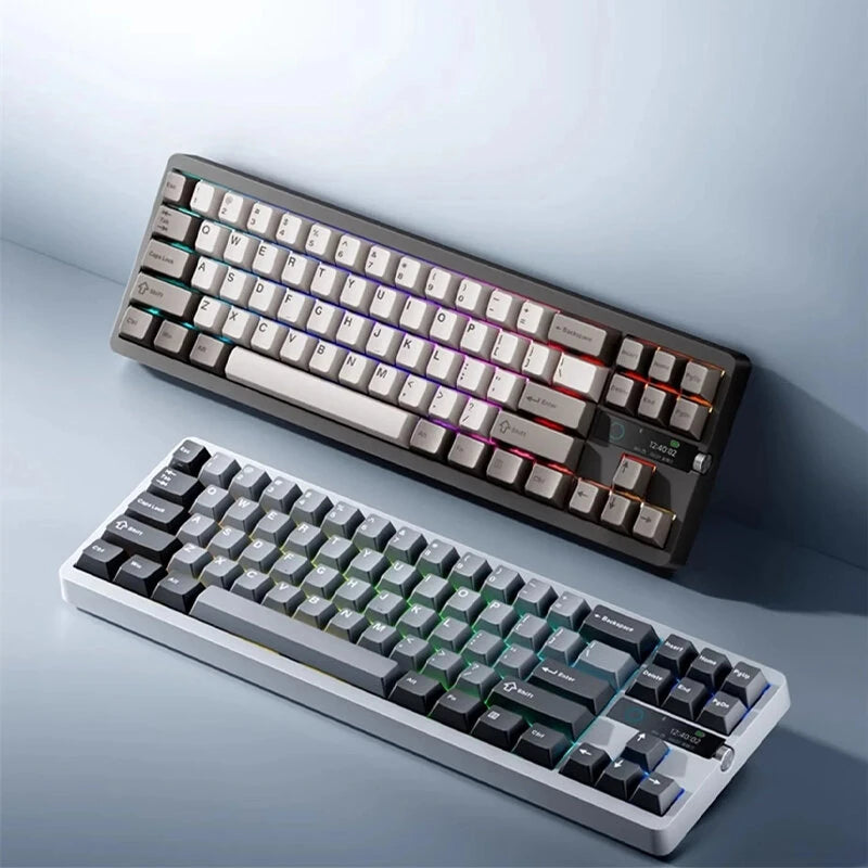 Xiaomi MK71 Pro Tri-mode Mechanical Keyboard with LCD Display  Metal Knob 71 keys Gasket Structure Hot Swappable RGB 7800mAh 2.4G/bluetooth/Wired Gaming Keyboard