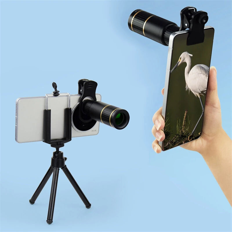 IPRee 22X Monoculars Metal Telescope Lens  Concert HD Mobile Phone Camera Telescope for Hiking Camping Wildlife Observation Moon Sports Game Concert Watching