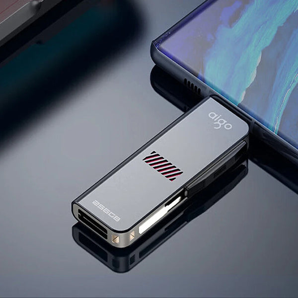 AIGO U357 Type-C & USB Flash Drive 256GB 128GB USB3.2 Gen1 440MB/s High Speed Pendrive for PC Laptop Computer Mobile Phone
