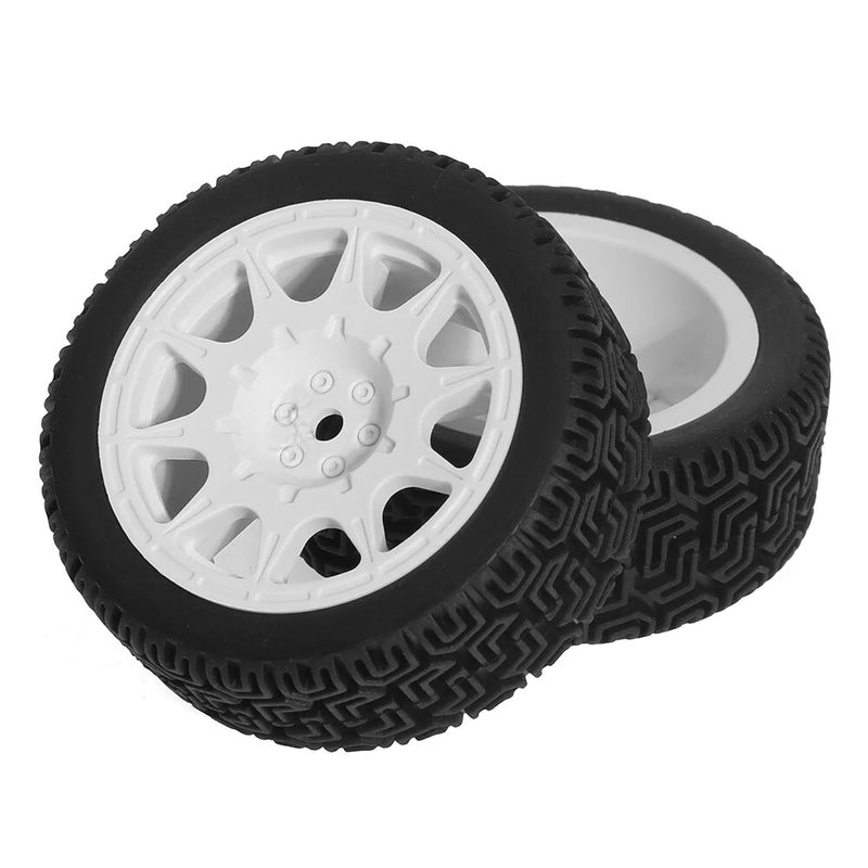 4pcs 68mm Flat Sports Rally Wheel Tires for 1:10 Tamiya XV02 Labyrinth Tire LC PTG Off-road 94123 Kyosho FW06 RC Car Parts