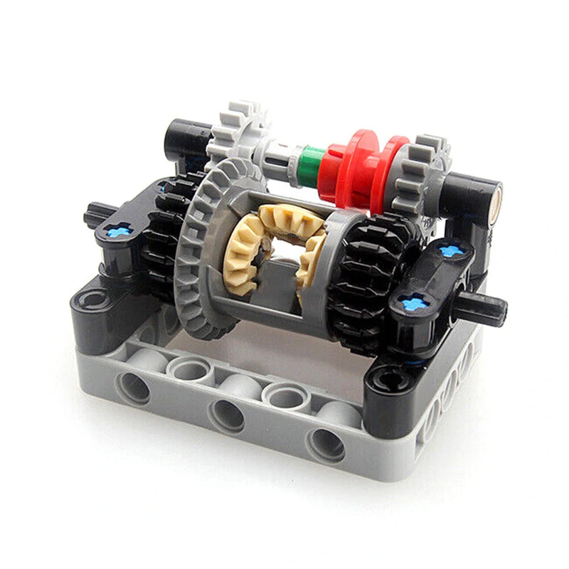MOC Differential Off-Road Car Simple Diff Lock Building Blocks Accessories Decompression Toys
