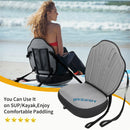 WKERSIY Detachable Kayak Seat with Back Support Inflatable Paddle Board Adjustable Seat Boat Accessories for Kayaking Fishing Canoe