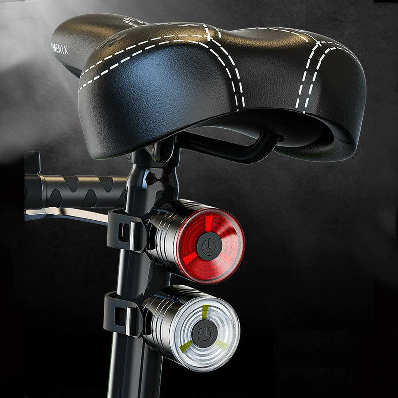 400lm LED Rear Bike Light Safety Tail Light Waterproof Professional  Natural White Bicycle Cycling Light Adjustable Button Battery For Camping Hiking Caving Everyday Use